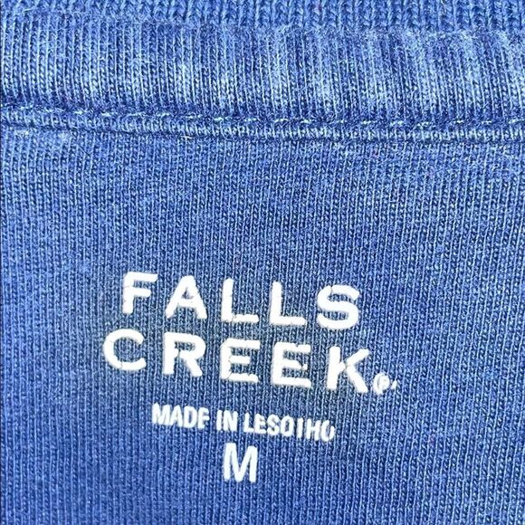 Falls Creek Blue Polo Shirt Classic Short Sleeve - Picture 4 of 7